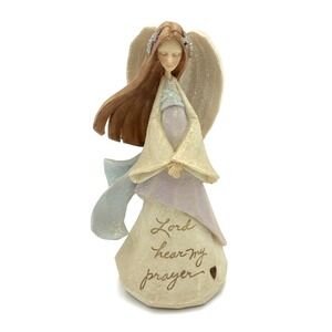 Enesco Foundations Angel Figurine By Karen Hahn 2006 Lord Hear My Prayer